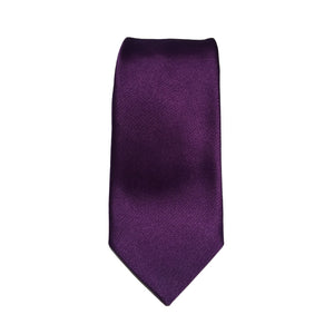Purple Satin Silk Tie