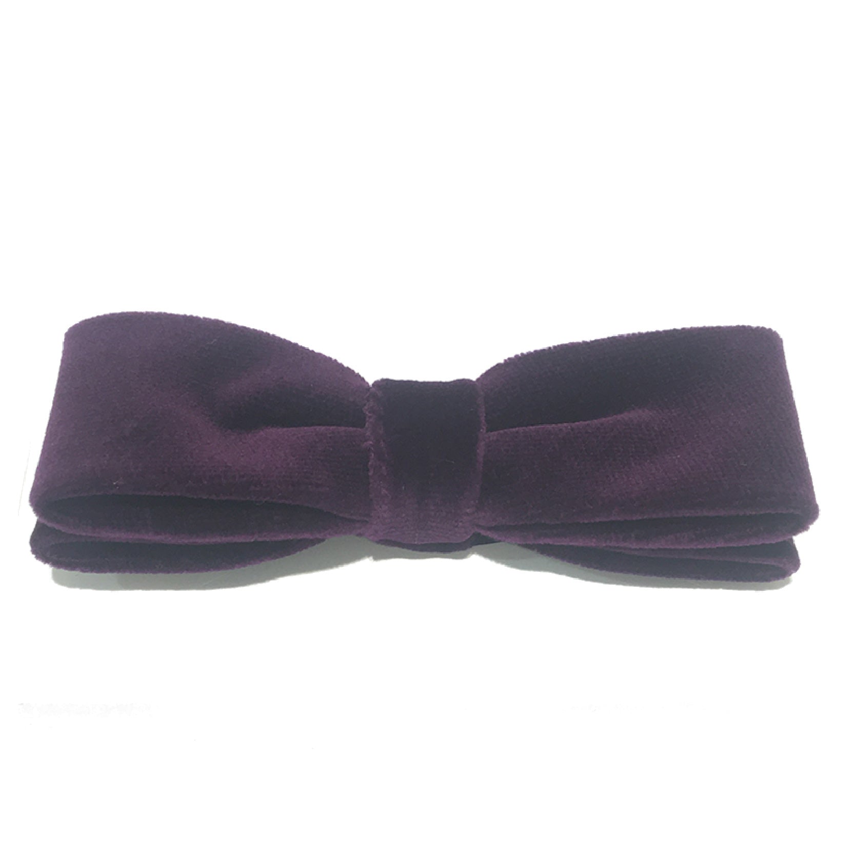 Slim Purple Velvet Bow Tie